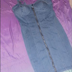 Mini dress-Medium wash